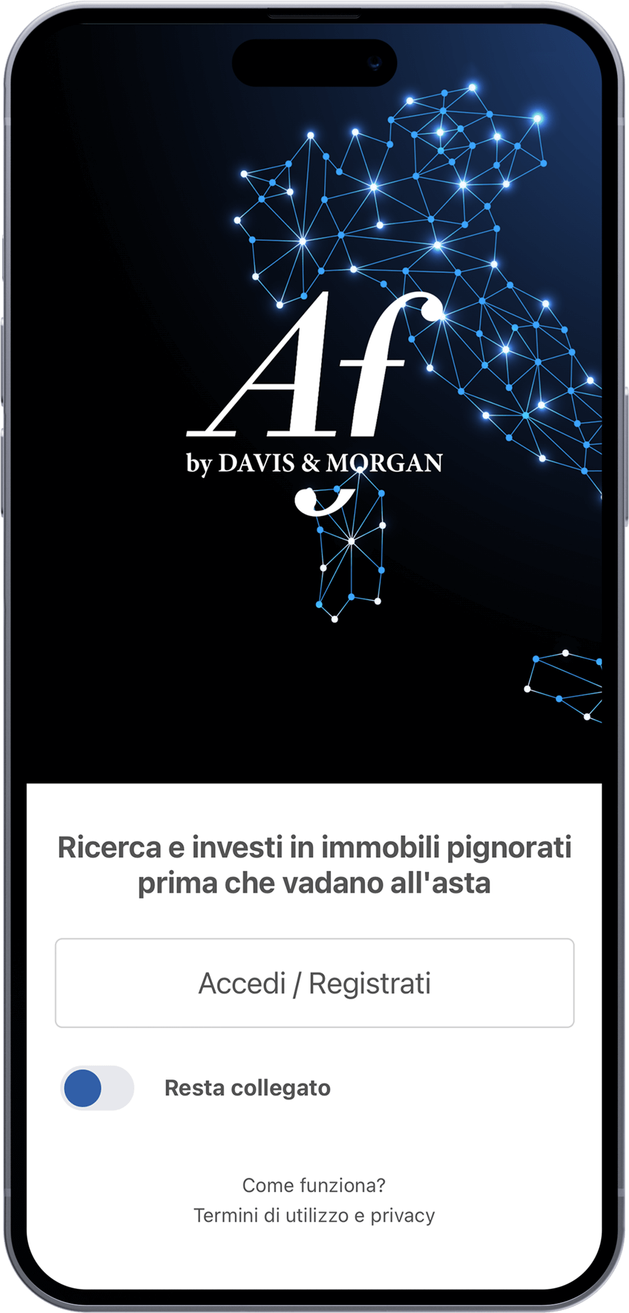 asset finding pagina iniziale